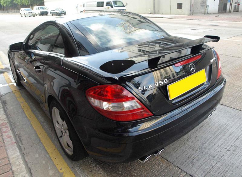 适用于碳纤维奔驰R170 R171 R172 SLK55AMG SLK200 GT改装尾翼