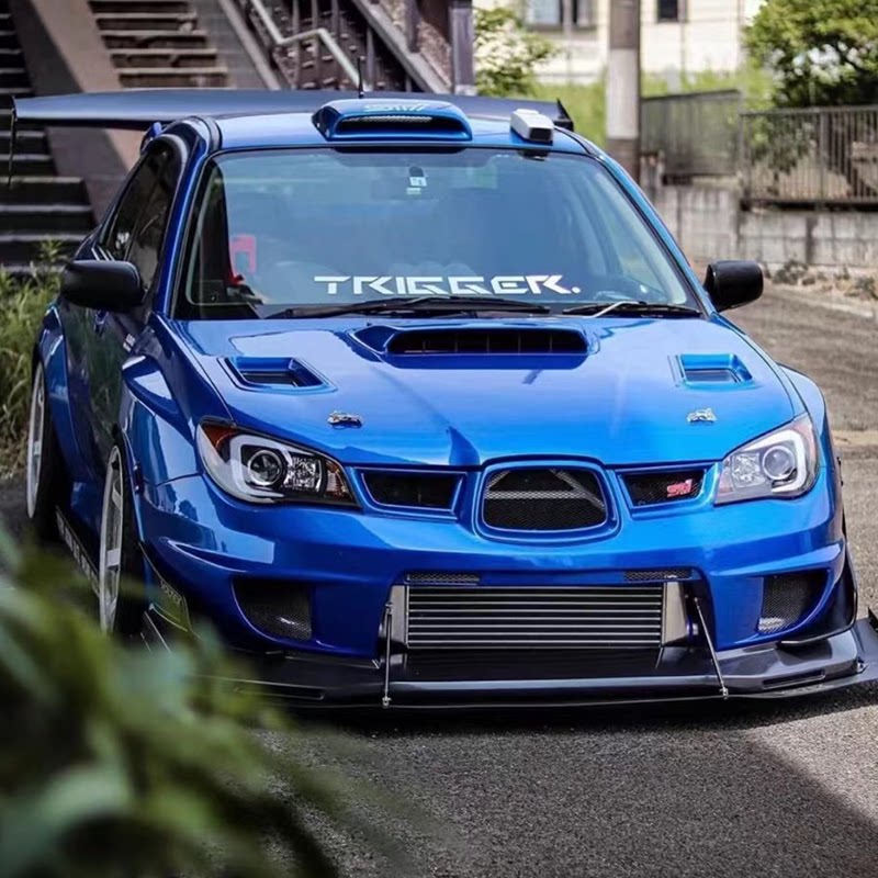 适用于斯巴鲁 04-07 碳纤维翼豹 wrx sti gda gdb 改装后视镜罩