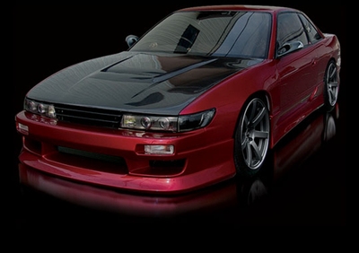 适用于碳纤维日产1989-1994年S13 180 200 240SX GTR 改装中网