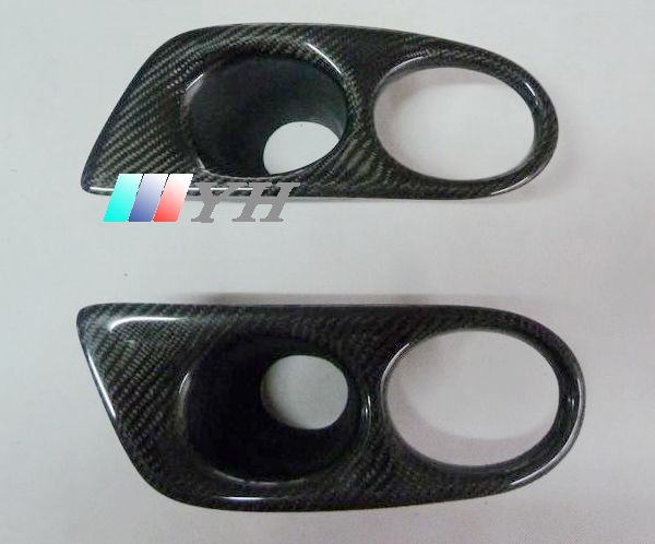 탄소 섬유에 적합 BMW 2001-2006 3 시리즈 2 도어 E46 M3 수정 안개등 공기 흡입구 안개등 커버