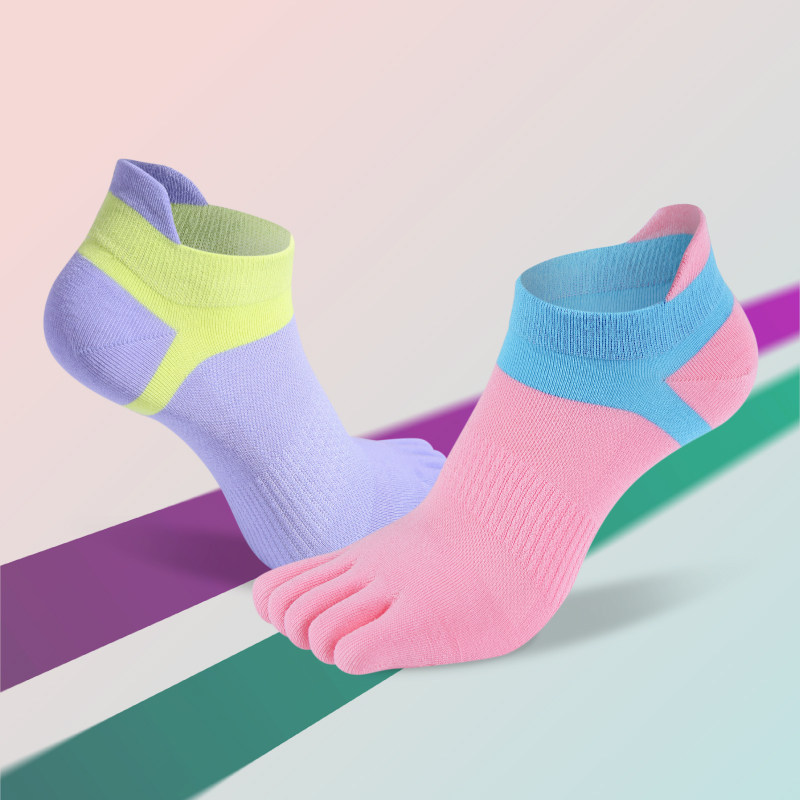 五指袜女纯棉运动短筒春夏瑜伽浅口船袜专业跑步四季分脚趾头短袜,女士内衣/男士内衣/家居服,短袜,淘宝优惠券,粉丝福利购,淘宝优惠卷