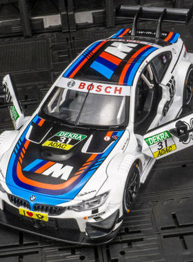 新款 仿真M4 DTM合金汽车模型赛道版金属声光玩具车男孩1:24