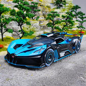 新款 新豪迪1 24布嘉帝BOLIDE声光车儿童玩具仿真合金汽车模型摆件