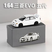新款 EVO5五代轿车合金金属滑行减震车模 盒装