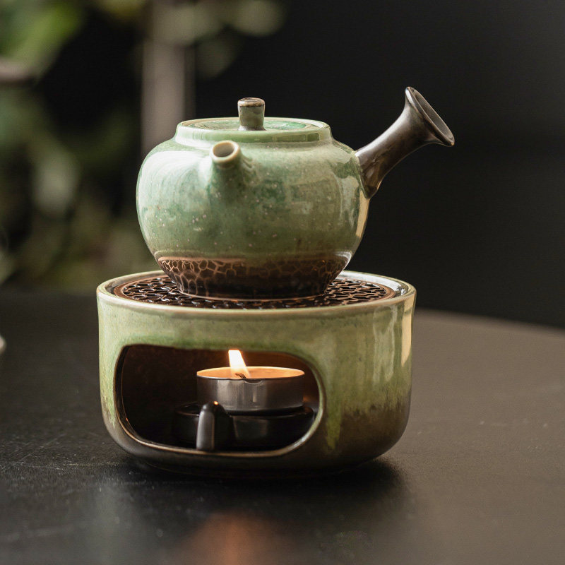 极素窑变陶瓷复古温茶炉家用小茶炉茶底座保温暖茶器围炉煮茶温茶