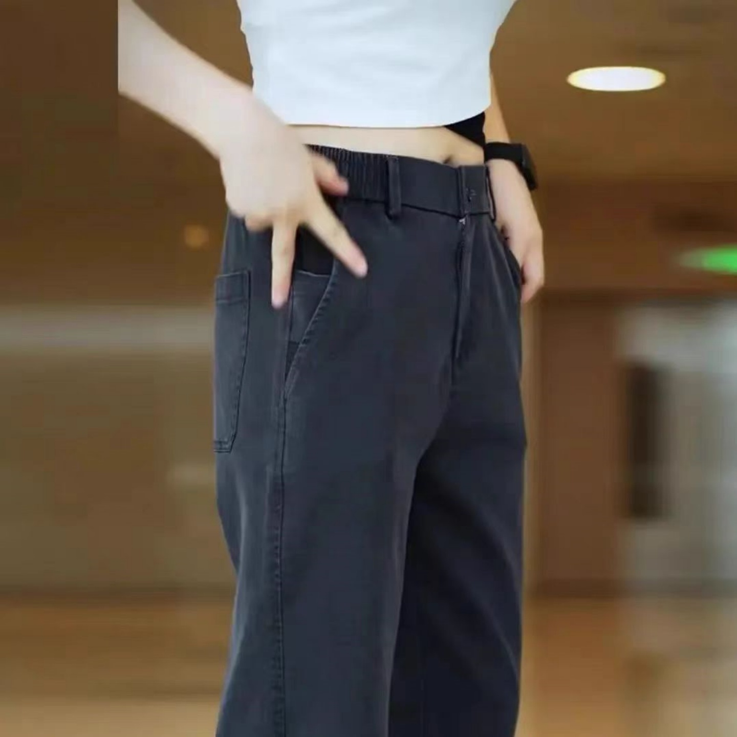 秋季工装宽松直筒休闲裤工作裤子