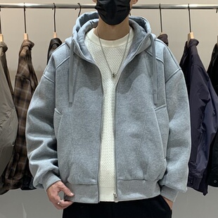 冬季韩版男士连帽卫衣羽绒服百搭潮流日系时尚简约休闲保暖羽绒衣