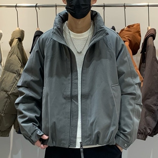 冬季韩版男立领羽绒服百搭潮流日系工装时尚休闲高级感保暖羽绒衣
