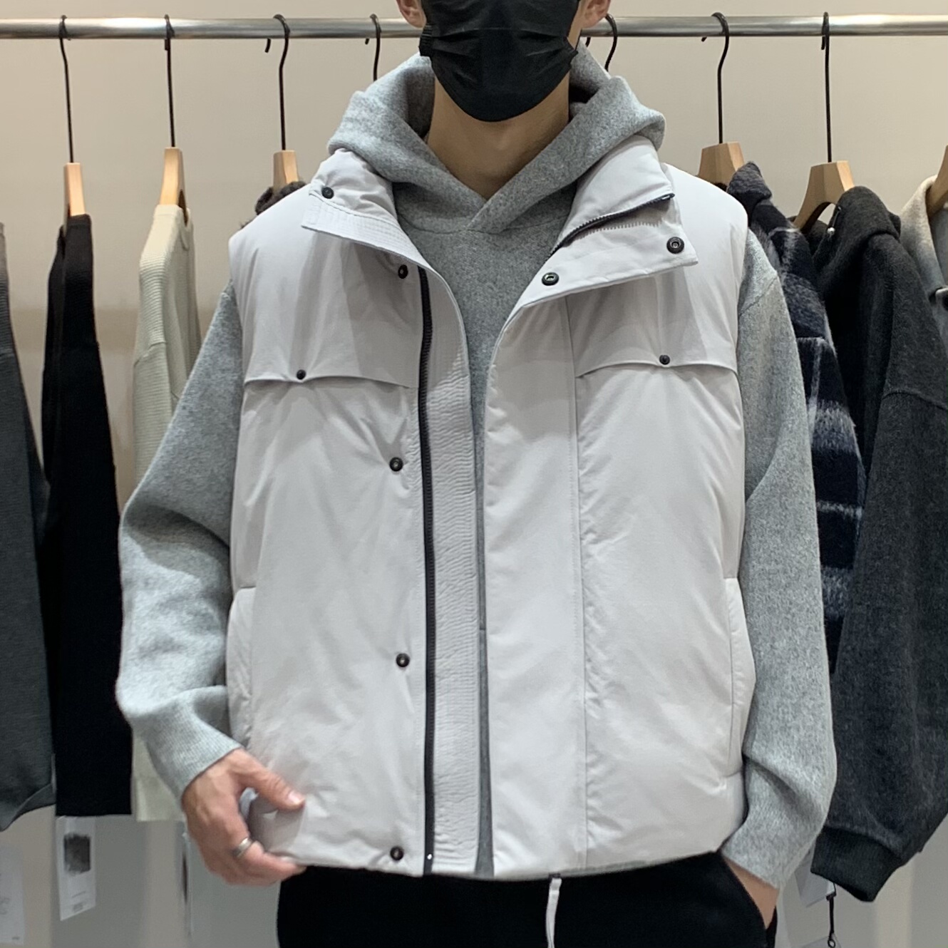 高蓬松羽绒马甲男2025新款冬季休闲无袖外套男士加厚白鸭绒上衣,男装,羽绒马甲,淘宝优惠券,粉丝福利购,淘宝优惠卷