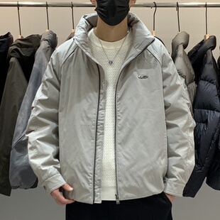 立领羽绒服百搭潮流日系复古时尚 男士 痞帅休闲保暖羽绒衣 韩版 冬季