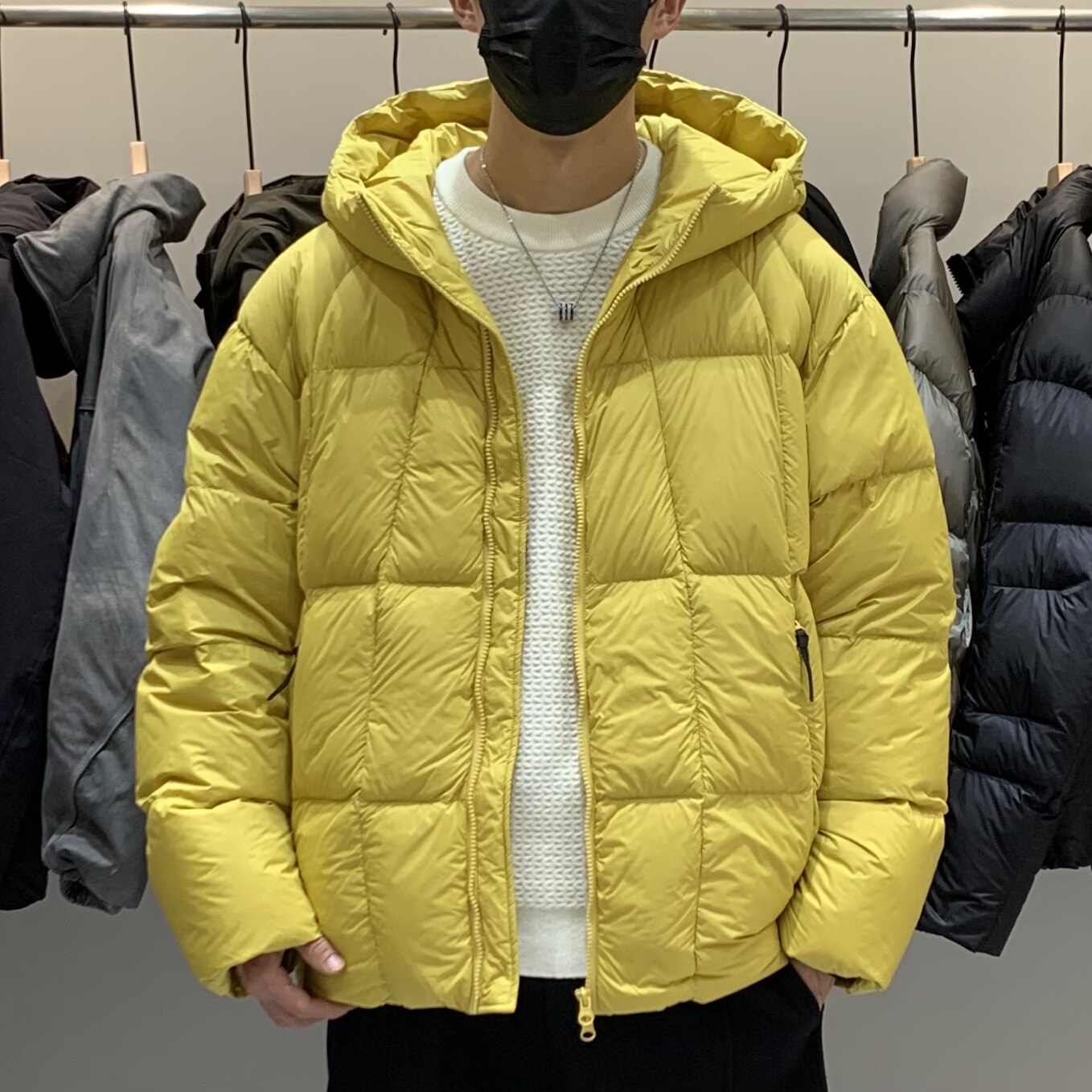 冬季韩版男士泡芙连帽羽绒服百搭潮流日系轻量化高充绒保暖羽绒衣