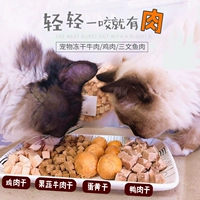 Pet đông lạnh mèo ăn nhẹ chó ăn nhẹ thịt đông lạnh 100g mực ống thịt bò khô đông lạnh gan gà cá hồi - Đồ ăn vặt cho chó sữa royal canin