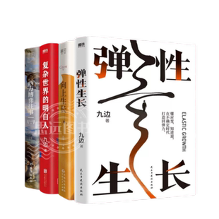 九边作品集 共4册 弹性生长+向上生长+复杂世界的明白人+西方博弈往事 自我实现成功励志畅销正版书籍 九边的书