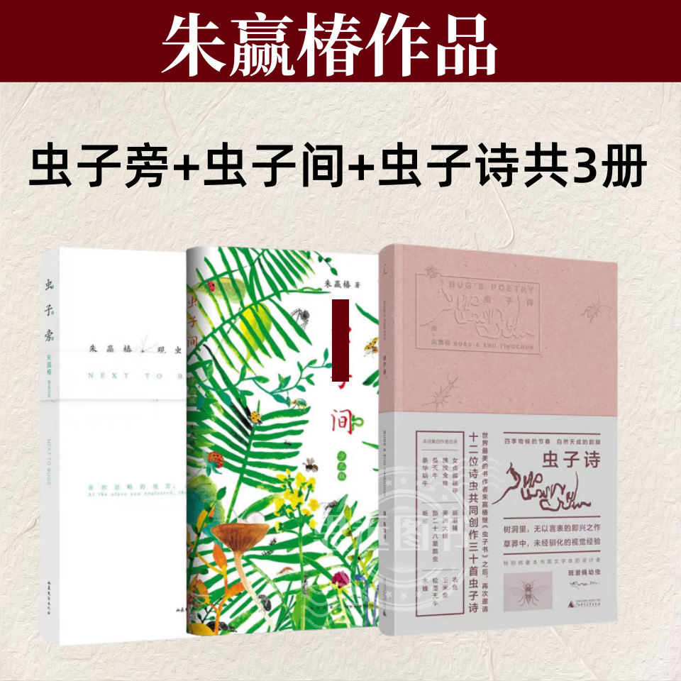 虫子旁+虫子间+虫子诗共3册   朱赢椿的作品 央视年度好书 有趣的故事 搭设计诗空度全套中国现代当代文学作品畅销书籍