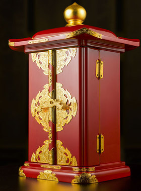 馆藏居家mini观音台财神爷佛龛