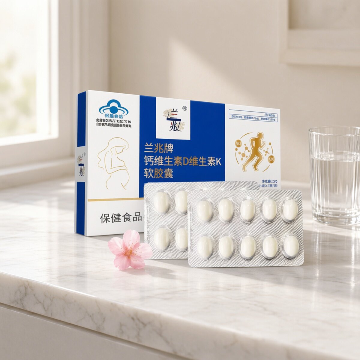 兰兆钙维生素D、K软胶囊钙VDVK