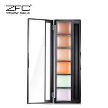 裸妆自然无痕修容遮黑眼圈痘印雀斑疤痕粉底膏 ZFC魅师六色遮瑕膏