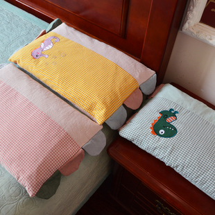 2024新款 韩国儿童枕头枕芯荞麦皮护颈椎卡通矮枕芯全棉纯棉