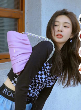 COCHAINS正品授权轻奢小众褶皱云朵包设计师牛皮腋下包单肩手提包