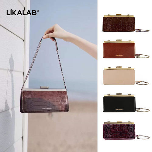 tammybenjamin牛皮腋下包法棍包