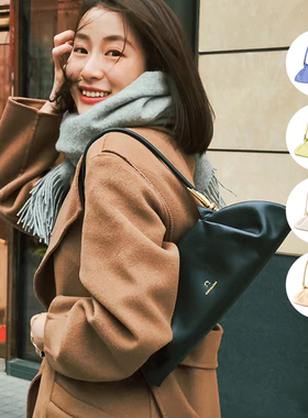 COCHAINS正品授权2023新款Edie单肩腋下包休闲牛皮法棍包纽约小众