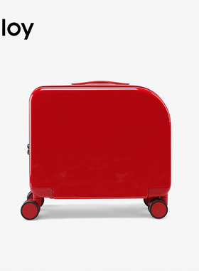 alloy乐几明星同款时尚行李箱红色拉杆箱高颜值轻登机网红旅行箱