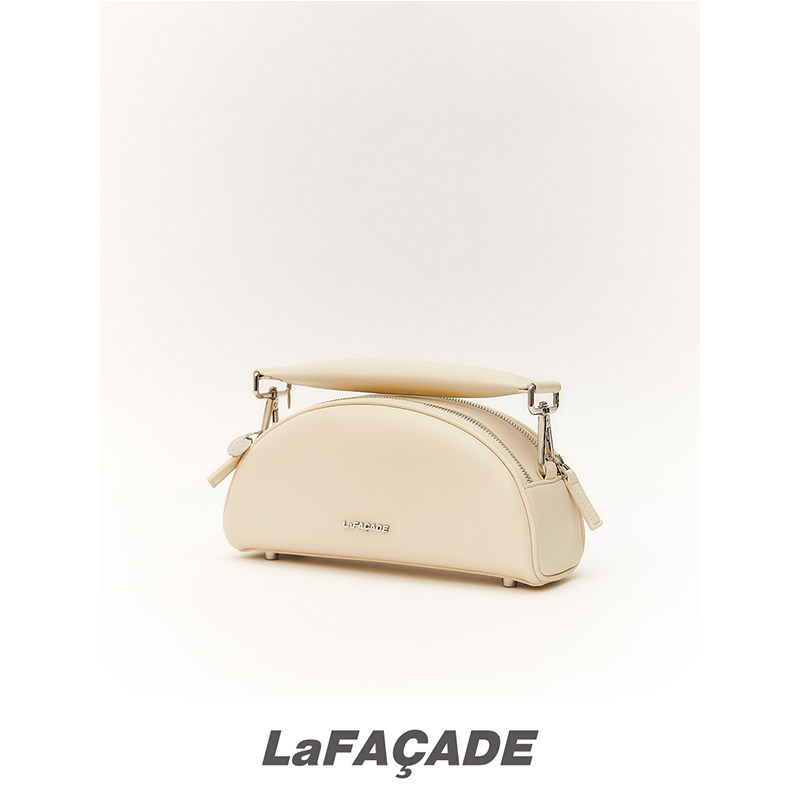 lafacade小众设计风牛皮手提包