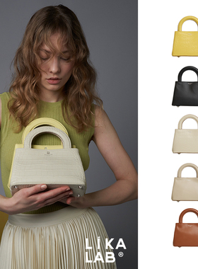 BEAU BLANK英国小众设计DANUBE牛皮手提包休闲鳄鱼纹单肩斜挎包