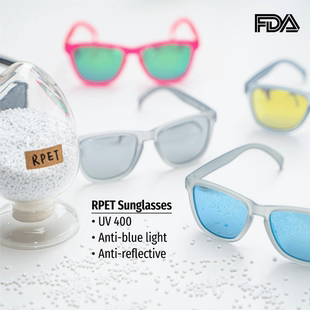 RPET sunglasses UV400 FDA环保再生瓶太阳镜宝丽来高品质墨镜