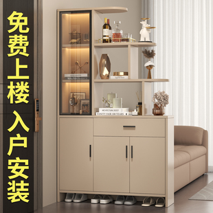 实木玄关柜入户正对门鞋 储物柜门厅柜 柜一体屏风隔断客厅2025新款