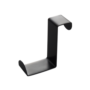 黑色不锈钢Z型挂钩家用必备门后免打孔无痕挂钩多功能收纳z型挂钩