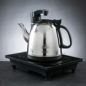 全自动底部上水电热烧水壶单炉玻璃泡茶专用家用保温一体功夫泡茶