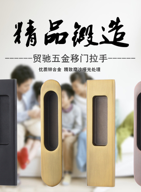 MONZ嵌入式内嵌对装把手暗藏式房门推拉门木门移门拉手暗装隐形