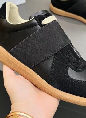 新款马丁鞋低帮鞋子GAT德训男鞋代工MMM松紧带情侣女鞋包邮休闲鞋
