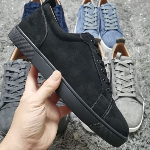 CL低帮男鞋铆钉鞋情侣烫钻红底鞋