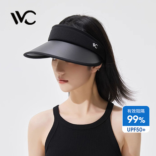 VVC防晒帽女防紫外线全脸遮阳帽男女夏帽空顶帽夏户外太阳帽子新