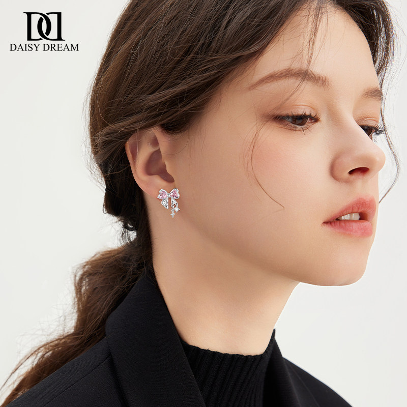 蝴蝶结耳环女轻奢小众高级感耳钉气质秋冬冷淡风2025新款银针耳饰,饰品/流行首饰/时尚饰品新,耳环,淘宝优惠券,粉丝福利购,淘宝优惠卷