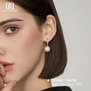999纯银针珍珠耳环女2025新款 小众轻奢耳坠高级气质耳圈耳饰 爆款