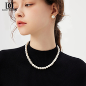 爆款 倪妮同款 施家正圆珍珠项链女轻奢小众高级感毛衣链2026年新款