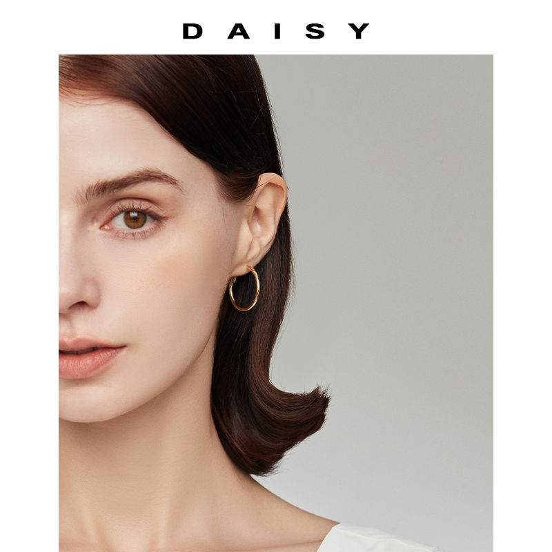 简约百搭几何圆圈耳环女