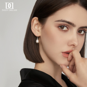 999纯银水滴珍珠耳环女2026新款 流苏耳钉轻奢高级感气质耳坠耳饰