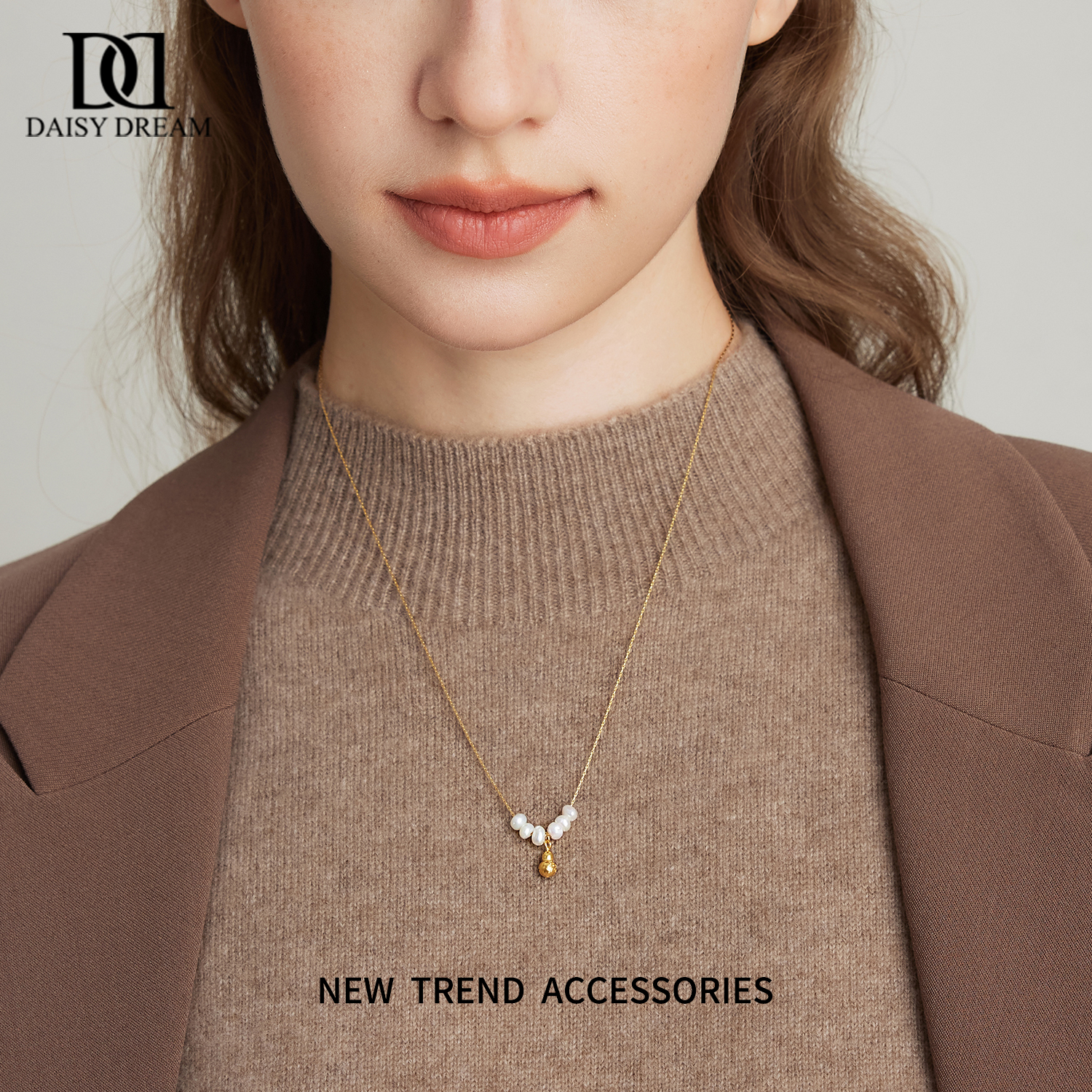 天然淡水珍珠葫芦项链女款