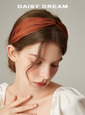 超仙人鱼姬发箍女秋冬法式洗脸碎发压发防滑头箍短发发饰头带头饰