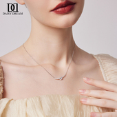 999纯银绳结微笑项链女款 颈链 气质轻奢小众设计锁骨链2026年新款