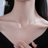 无限爱999纯银项链女轻奢小众莫比乌斯锁骨链高级送女友节日礼物