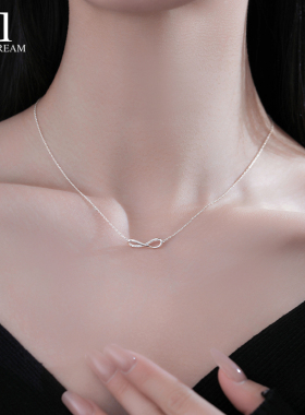 999纯银莫比乌斯环项链女