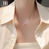 莫比乌斯吊坠项链配饰女生锁骨链高级轻奢小众颈链送女友闺蜜礼物