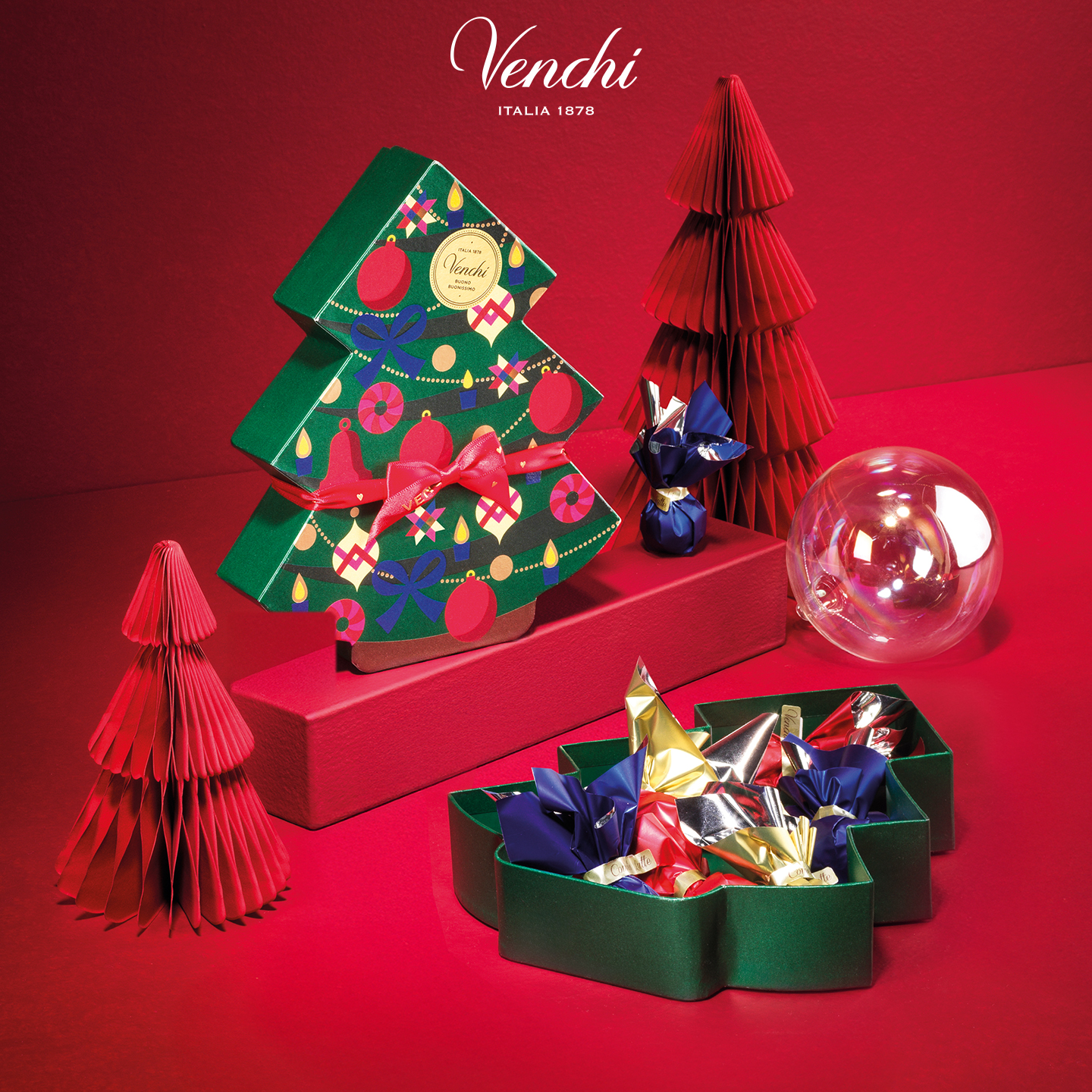 Venchi圣诞限定巧克力树型礼盒