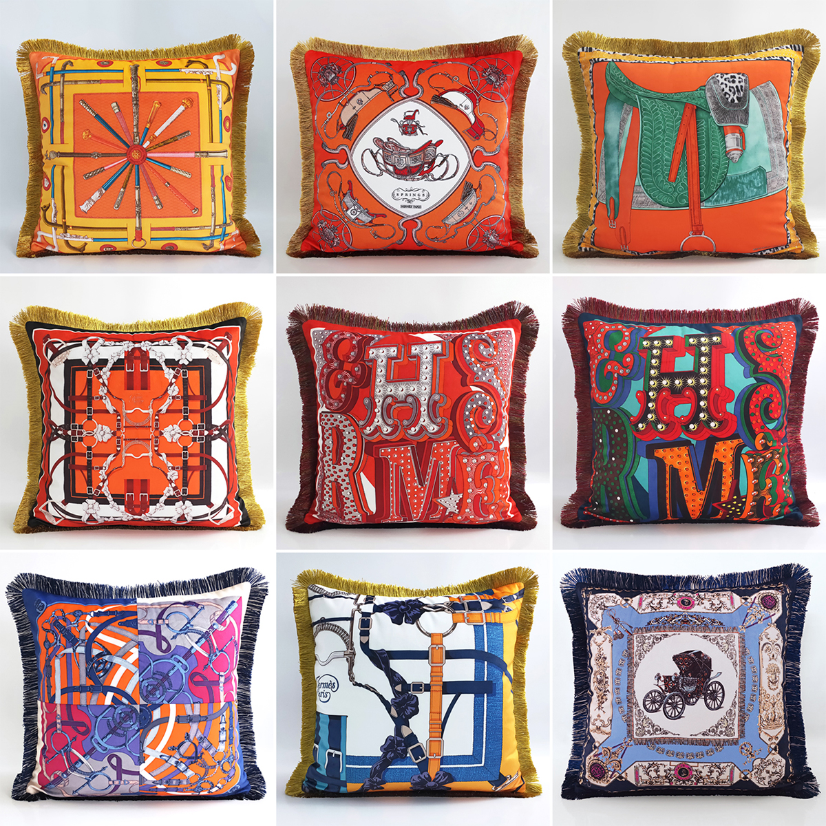 流苏抱枕法式酒店奢华沙发靠垫套