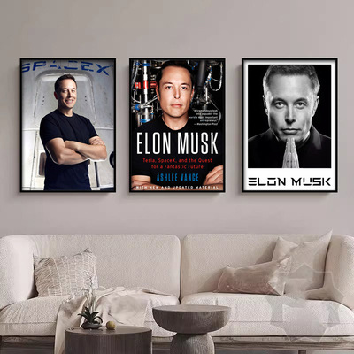 ElonMusk埃隆马斯克挂画